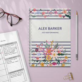 Personalised Combined Diary & Notebook - Line Design Lifestyle by FROM YOU TO ME