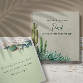 Personalised 'Reasons Why' Book - Cacti Design by FROM YOU TO ME