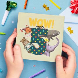 WOW! You're Five a fifth birthday book that can be sent as a card