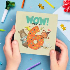 WOW! You're Six a sixth birthday book that can be sent as a card